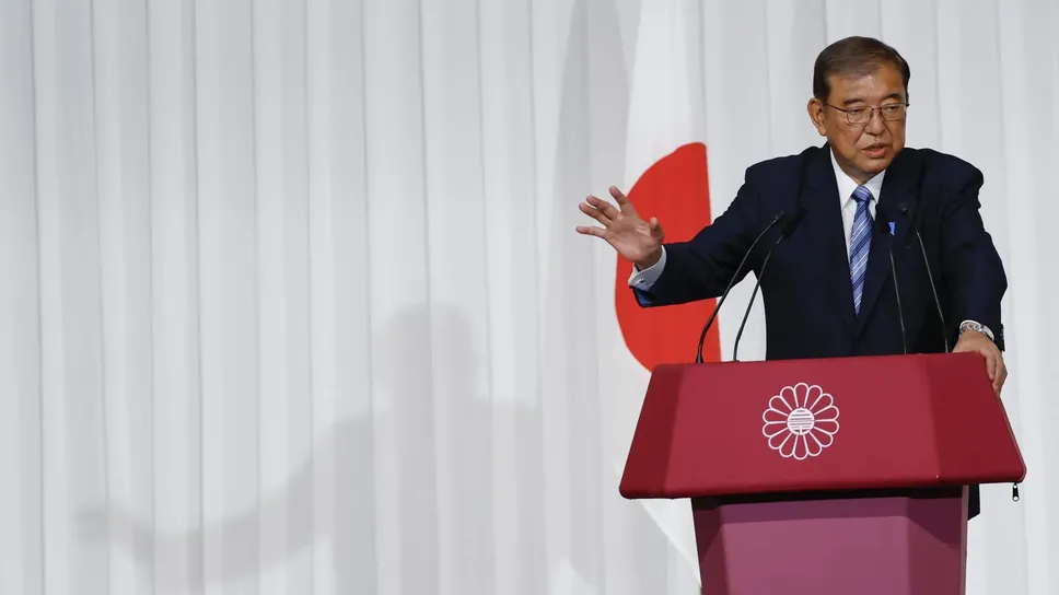 Il primo ministro uscente in Giappone, Shigeru Ishiba, Il primo ministro uscente in Giappone, Shigeru Ishiba,