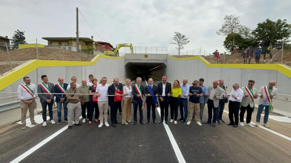 L’inaugurazionedella nuova variante di Calusco d’Adda, inaugurata mercoledì 6 agosto