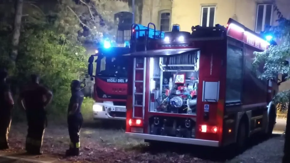 L’intervento dei vigili del fuoco L’intervento dei vigili del fuoco