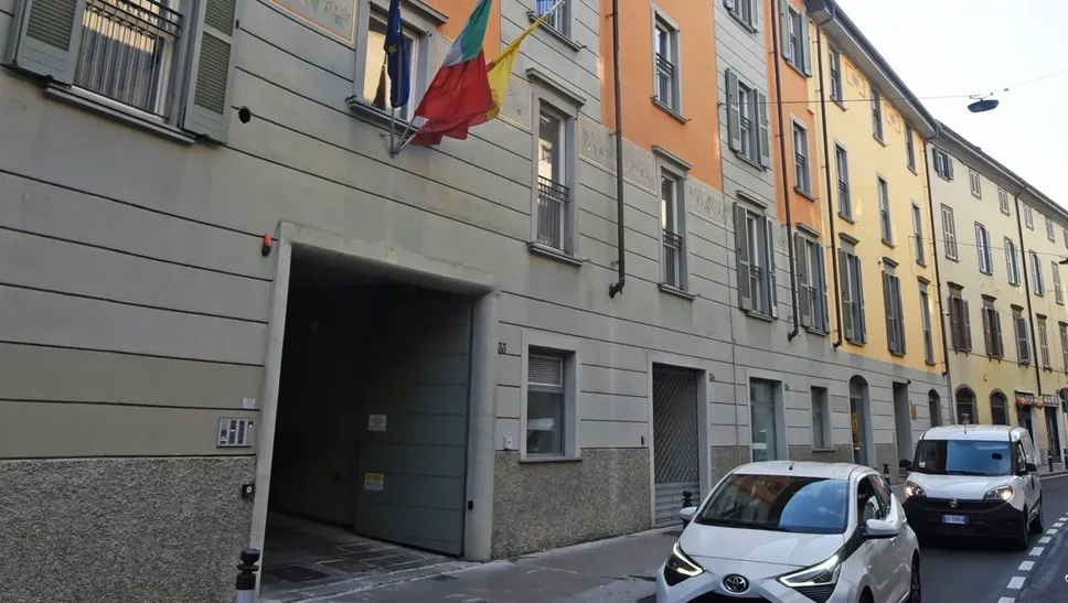 Una foto d’archivio di via Quarenghi Una foto d’archivio di via Quarenghi