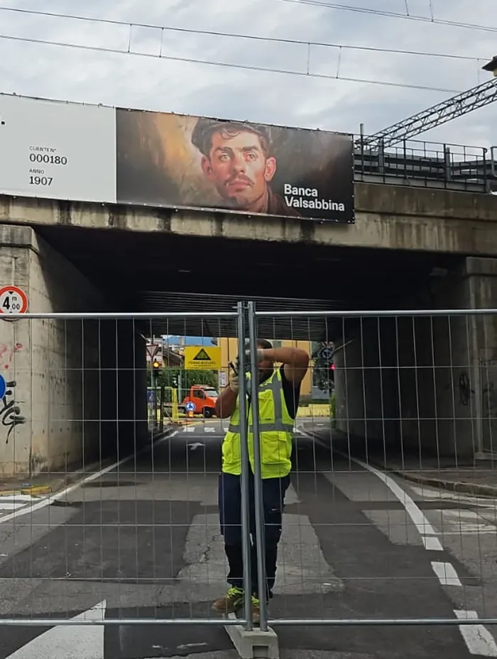 Il cantiere in via San Bernardino