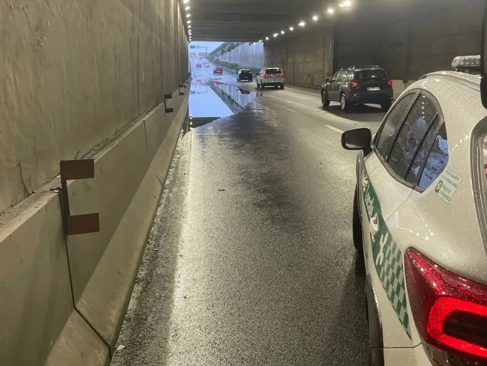 Il sottopassaggio chiuso a Dalmine