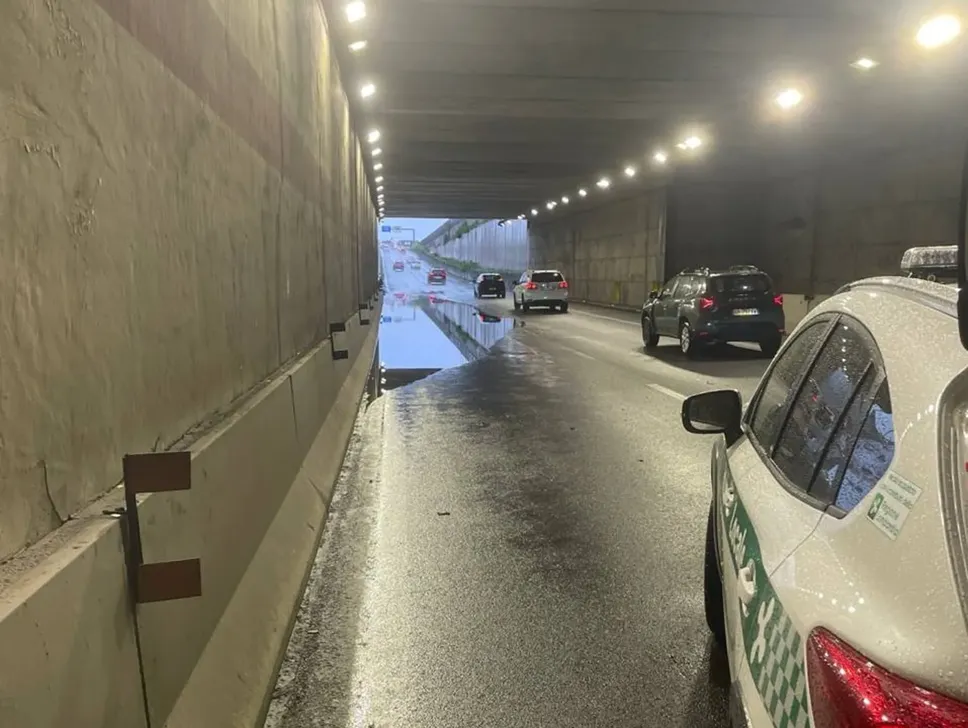 Il sottopassaggio chiuso a Dalmine
