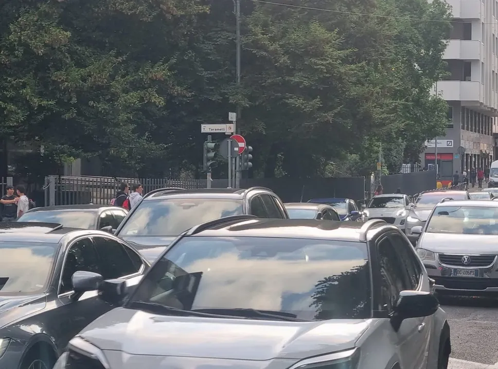 Traffico intenso in città