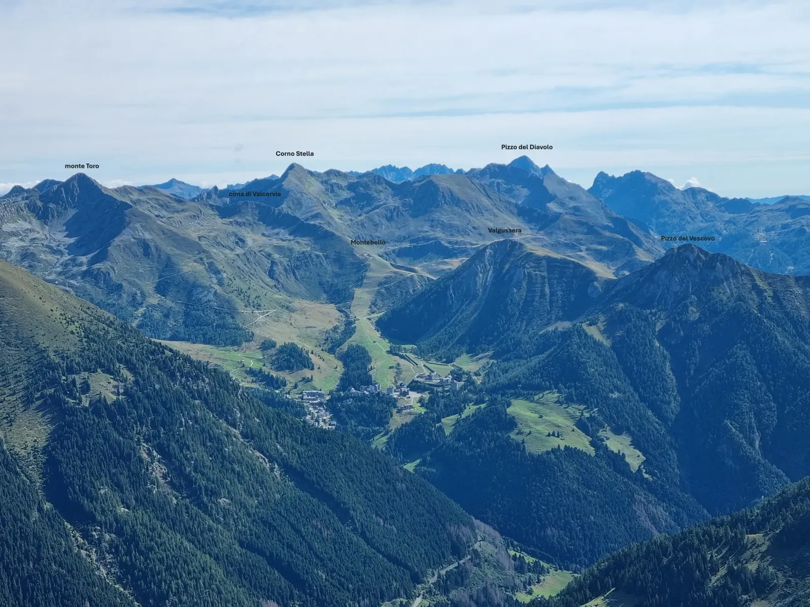Il panorama di Foppolo dal Monte Cavallo