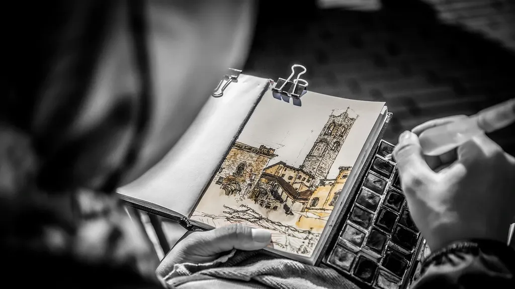 Artista in Piazza Vecchia