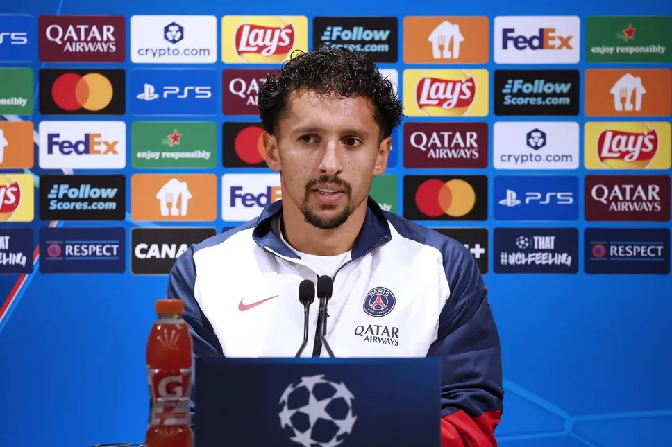 Marquinhos in conferenza stampa