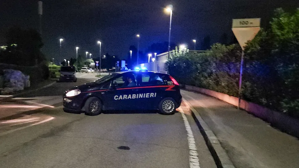 I carabinieri di Stezzano sul posto I carabinieri di Stezzano sul posto