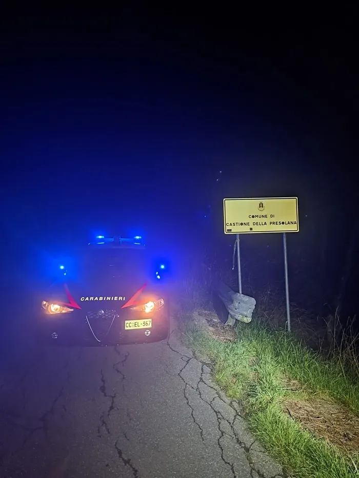 I controlli dei carabinieri di Clusone a Castione