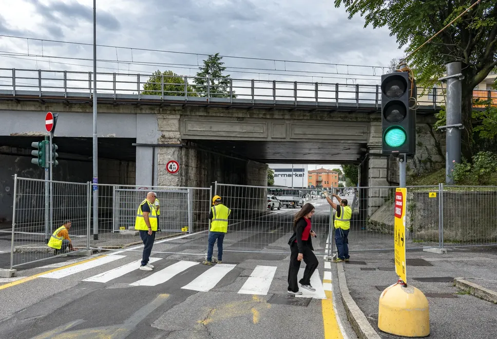 La chiusura del sottopasso
