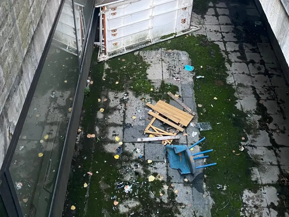 Il corsello verso gli ex garage