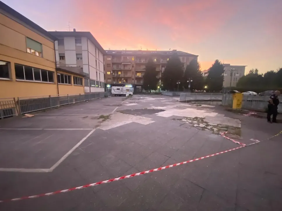 L’ex parcheggio di via Caboto, ora chiuso