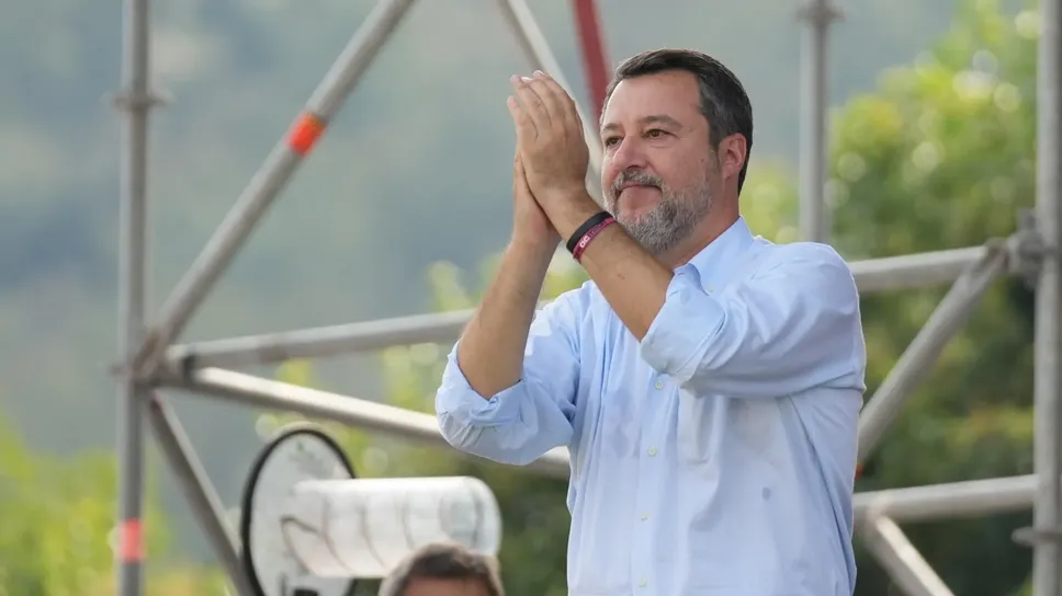 Il raduno di Pontida è stato chiuso dal vicepremier Matteo Salvini Il raduno di Pontida è stato chiuso dal vicepremier Matteo Salvini