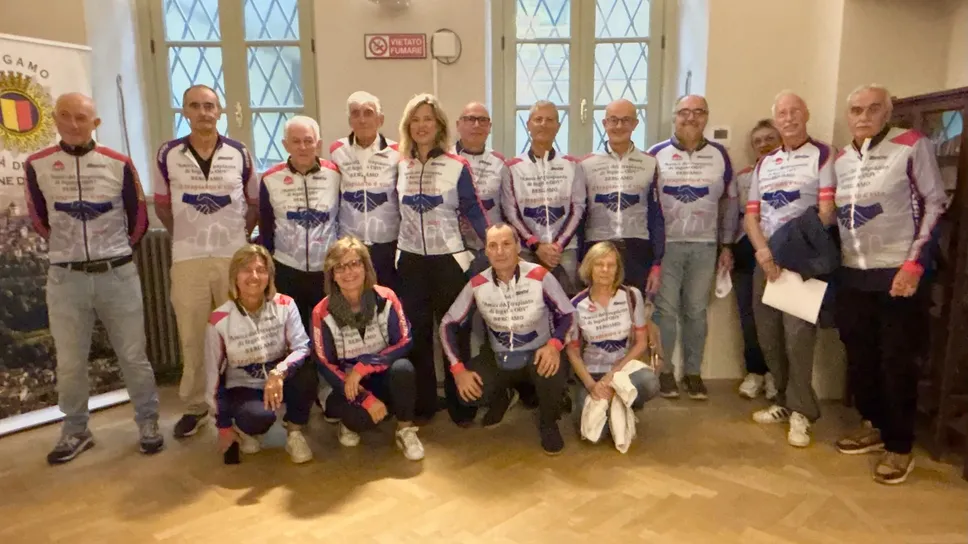 La presentazione della Granfondo in Comune a Bergamo con l’assessore allo Sport Marcella Messina