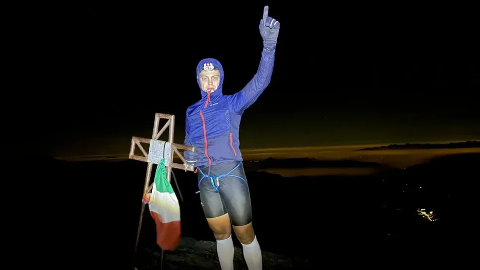 Sulla vetta del Pizzo Redorta