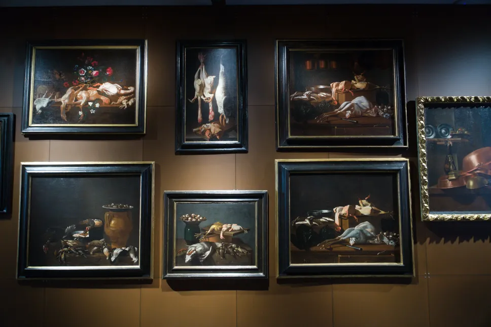 La sala dedicata ai dipinti del Baschenis