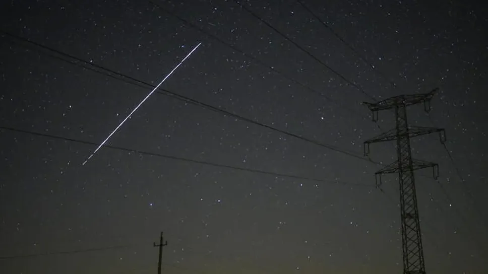 Un sattelite Starlink in Ungheria