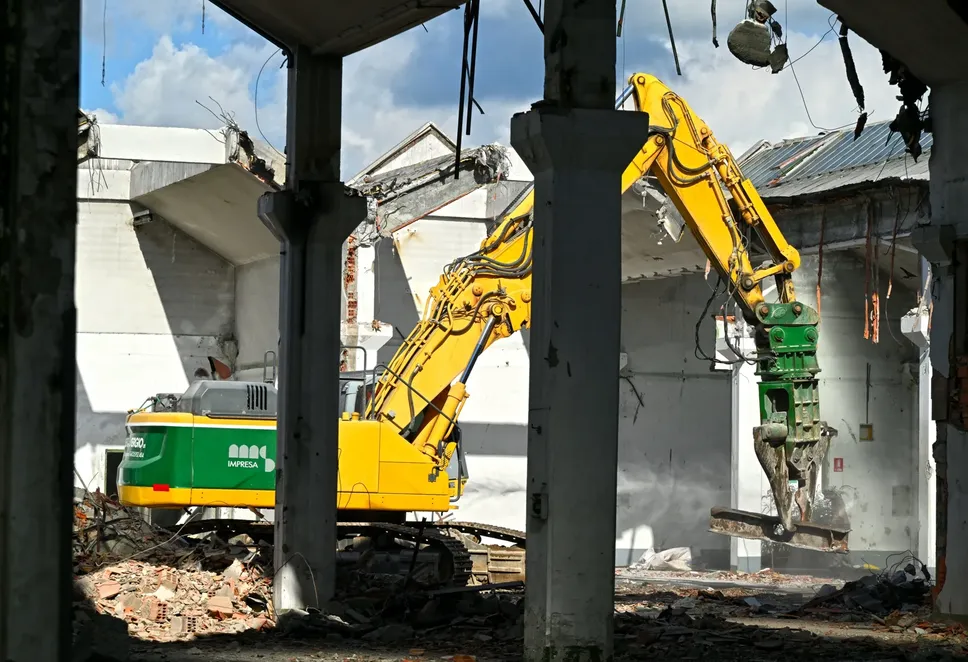 Cantiere all’ex Sace