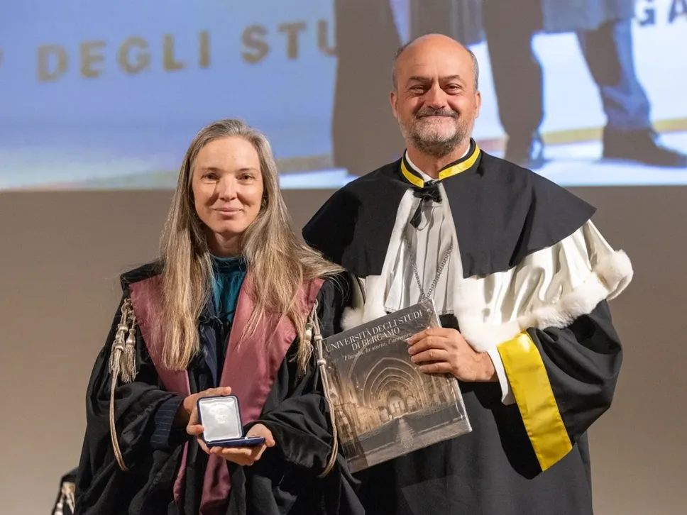 Sigrid Adriaenssens con Sergio Cavalieri Sigrid Adriaenssens con Sergio Cavalieri