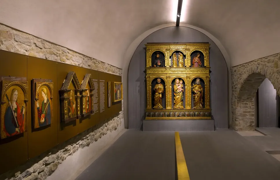 Veduta della sala dedicata ai polittici