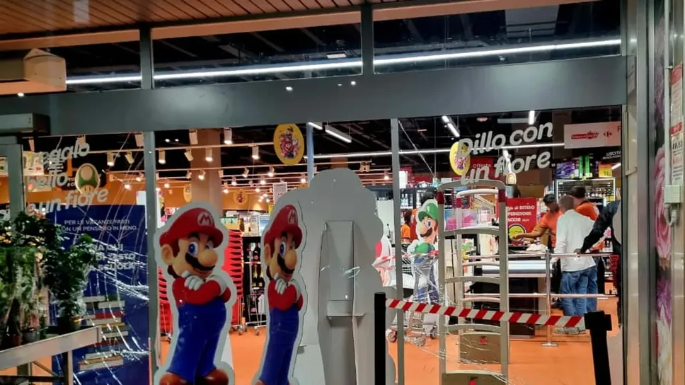 La vetrina del Carrefour