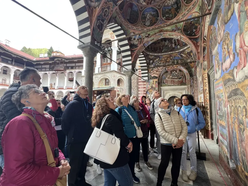 La visita al monastero di Rila