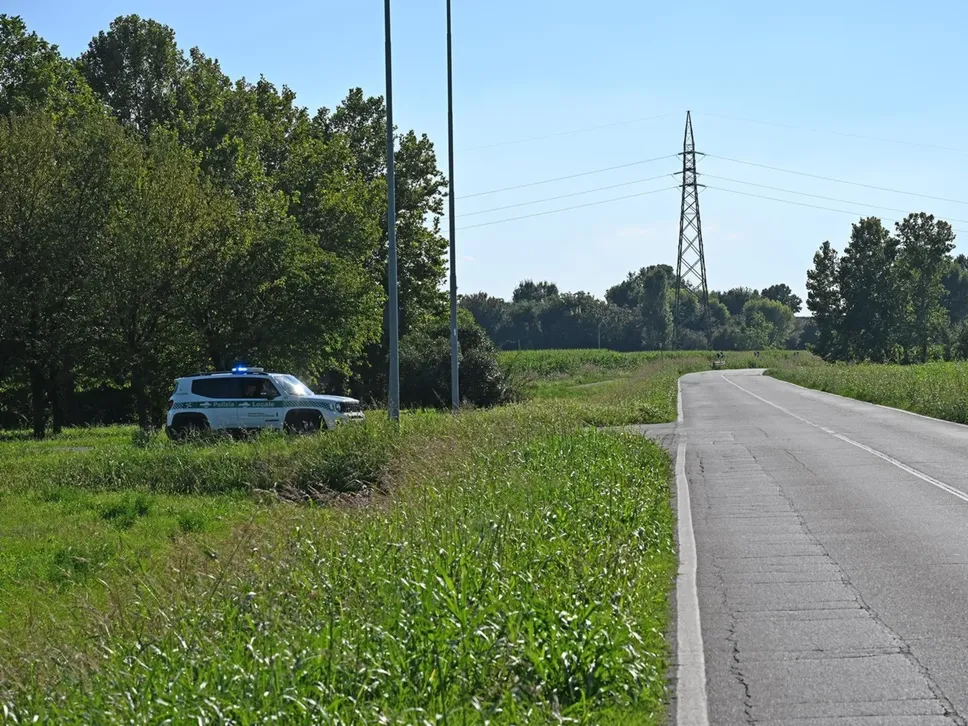 La strada provinciale 129 tra Vidalengo e Pagazzano