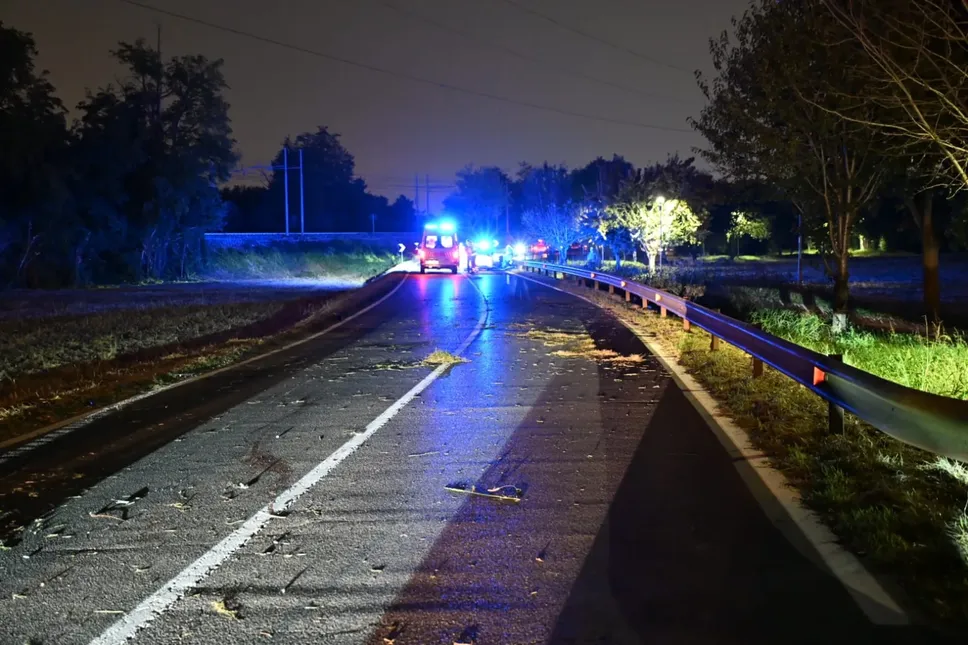 Il tratto di strada dove si è verificato l’incidente