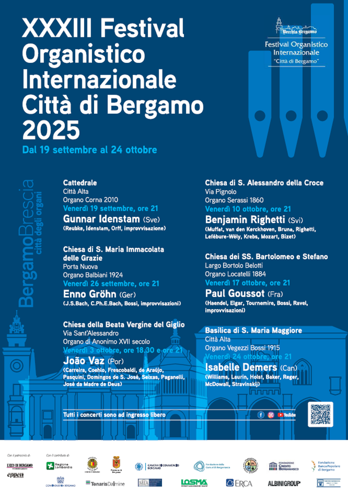 Il programma del Festival Organistico