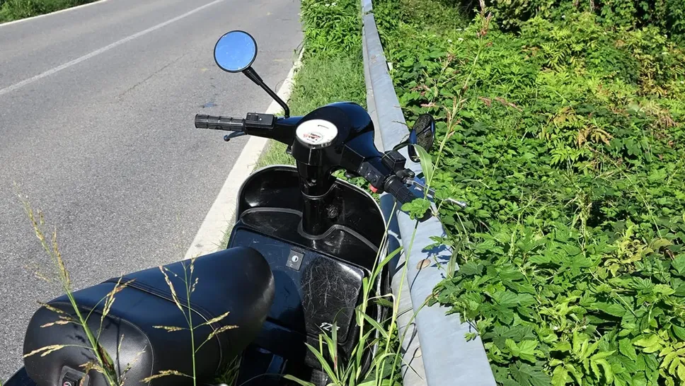 Lo scooter urtato dal pirata Lo scooter urtato dal pirata