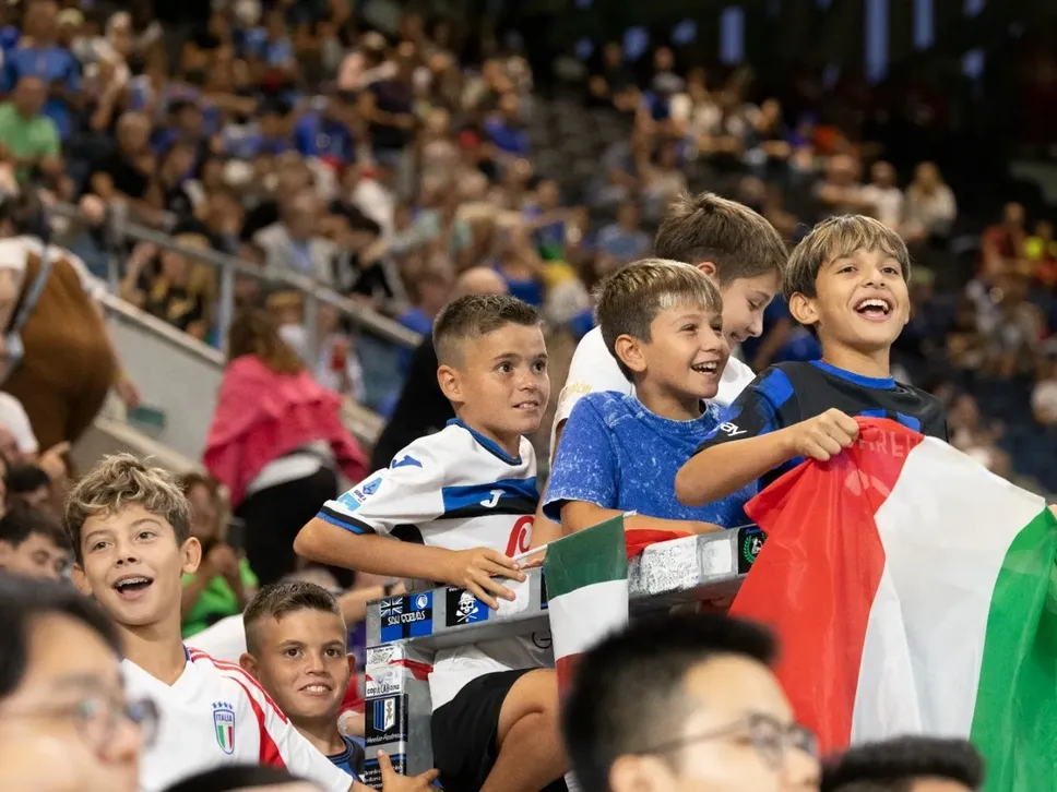 Allo stadio di Bergamo