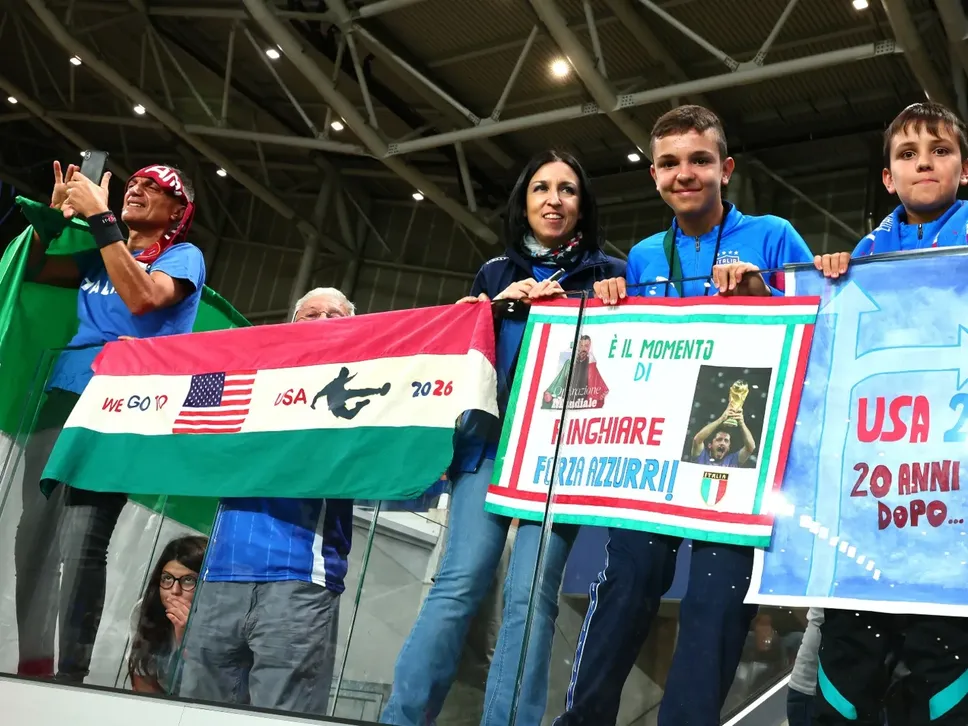 Allo stadio di Bergamo