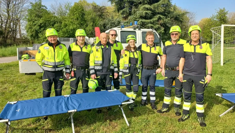 I volontari della Protezione civile di Bergamo I volontari della Protezione civile di Bergamo