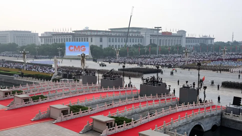 La parata militare di mercoledì 3 settembre in piazza Tiananmen a Pechino