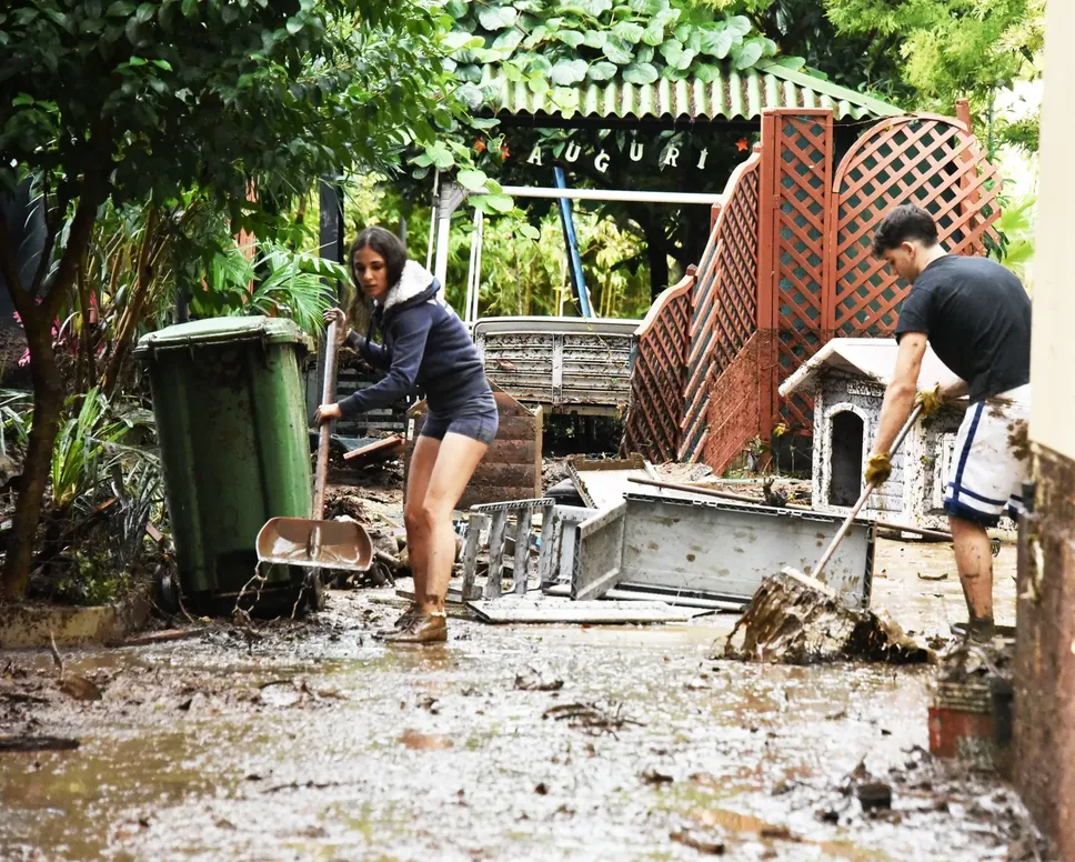 allagamenti per il maltempo l’esondazione del Morla in via Baioni
