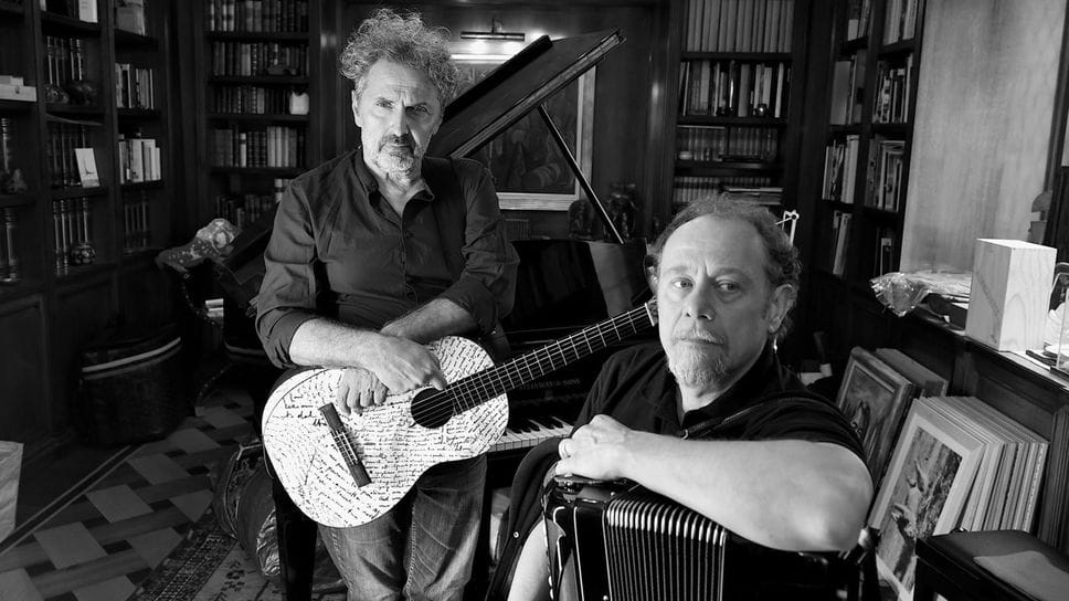 Fabio Consoli e il fisarmonicista Fausto Beccalossi