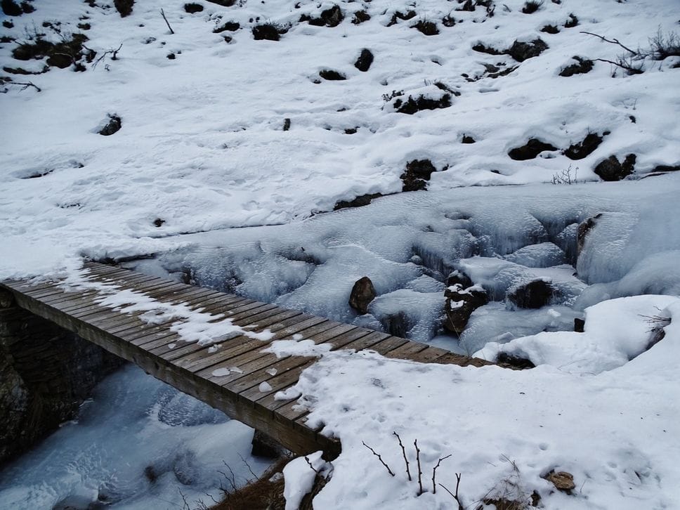 Freddo e vento in quota