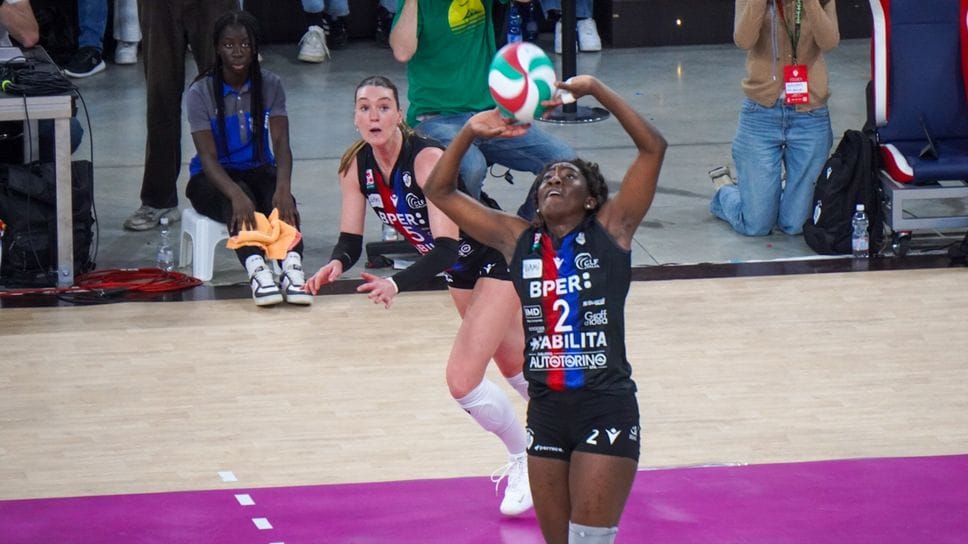 Chidera Blessing Eze in palleggio contro Conogliano nel match casalingo di questa stagione