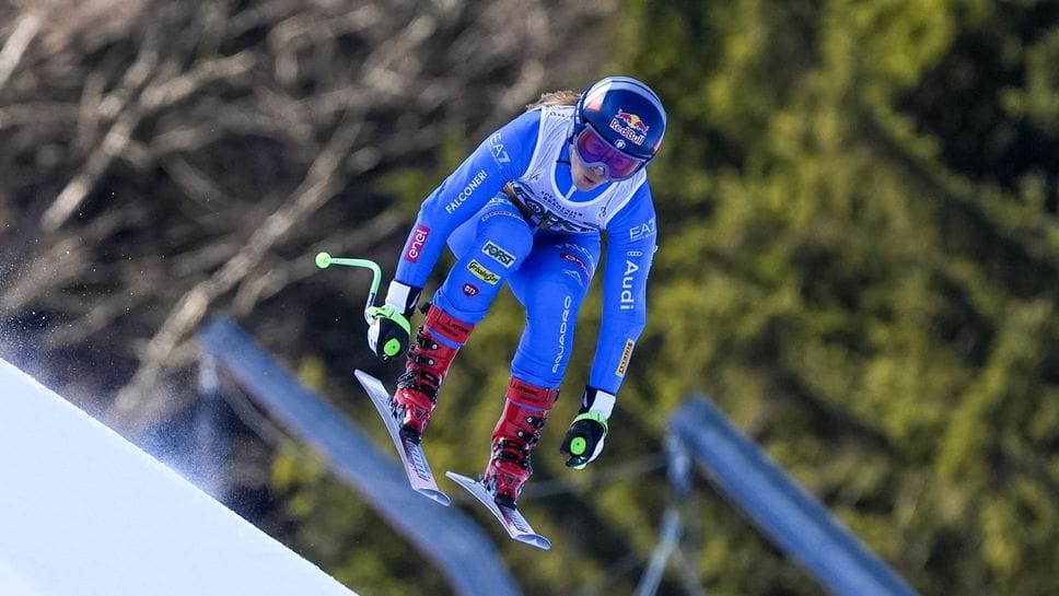 Sofia Goggia nelle prove della libera a Tarvisio: sabato 17 gennaio la campionessa bergamasca cercherà l’exploit in discesa a 20 giorni dall’inizio dei Giochi