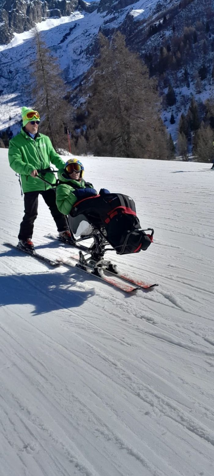 Edoardo con lo sci club Sarnico