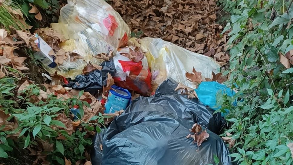I rifiuti abbandonati nelle campagne di Cividate