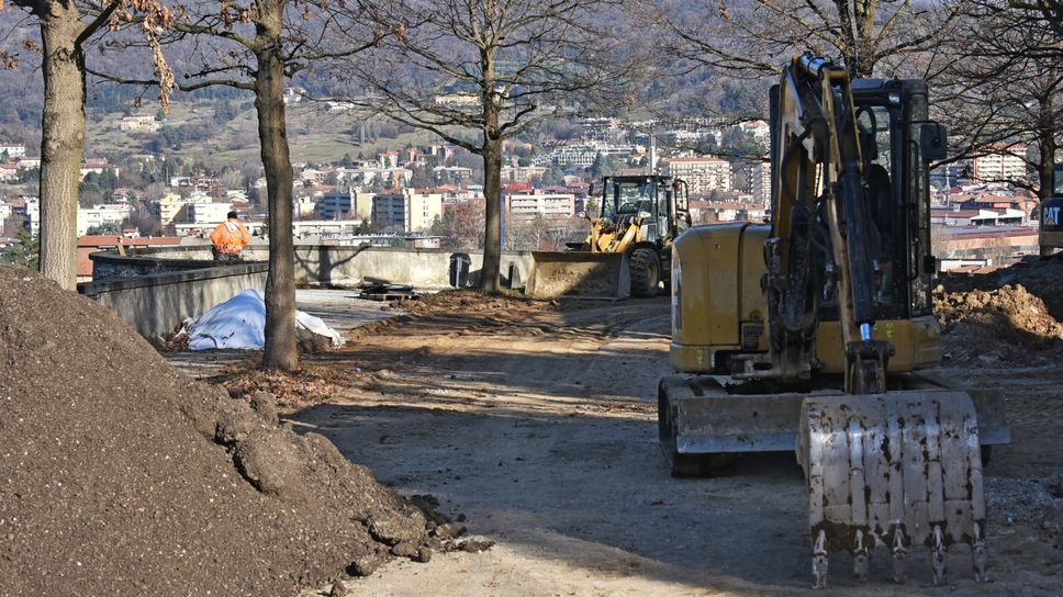 I lavori in corso al parco di Sant’Agostino