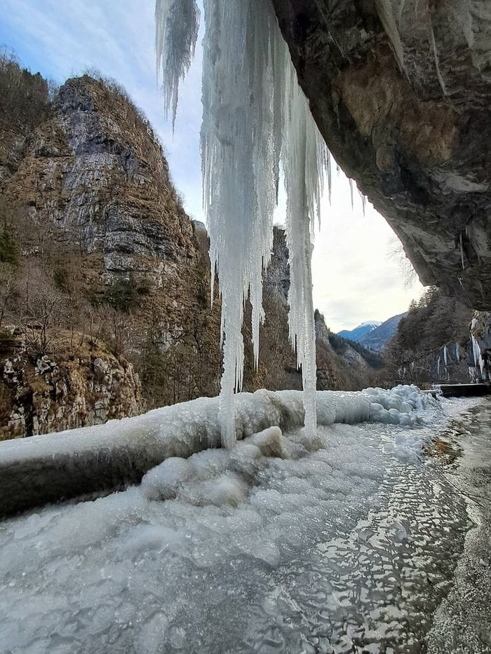 Lo scenario della Via Mala in Val di Scalve