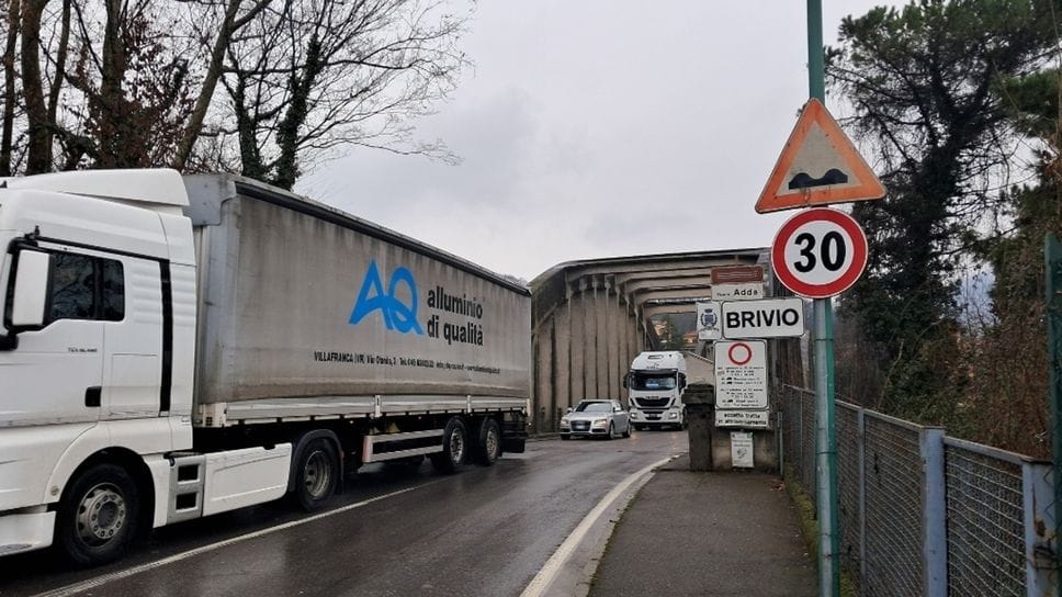 Dal 26 gennaio il ponte chiude ai mezzi sopra le 7,5 tonnellate