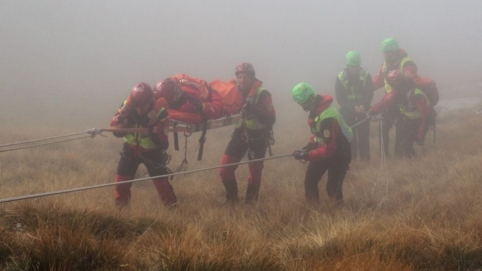 Un intervento del Soccorso alpino