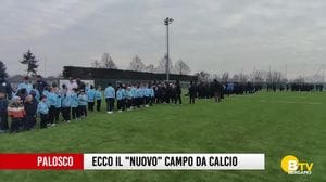 Taglio del nastro a Palosco per il nuovo campo da calcio