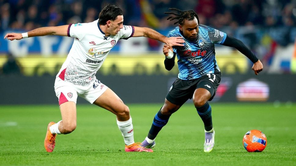 Ademola Lookman in azione contro il Cagliari nel match del 13 dicembre: dopo gli impegni in Coppa d’Africa l’attaccante nigeriano torna in nerazzurro