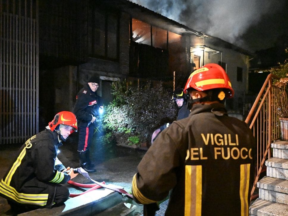 Le operazioni dei vigili del fuoco