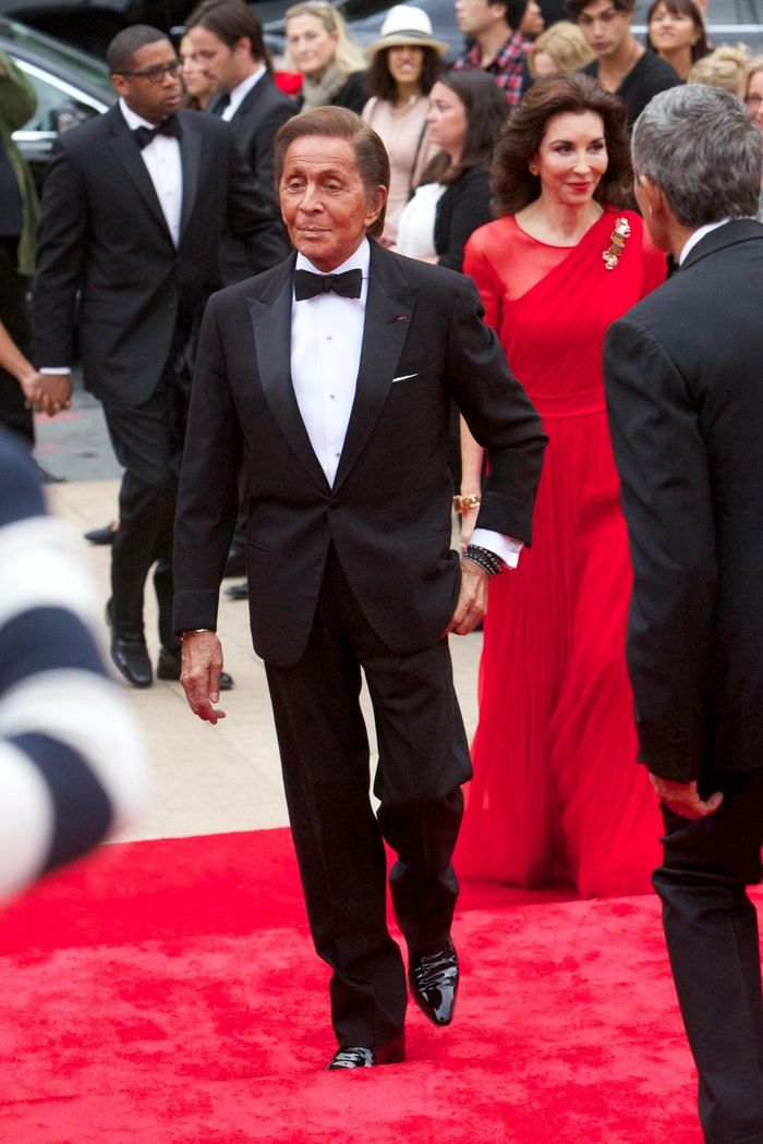 Lo stilista Valentino al New York