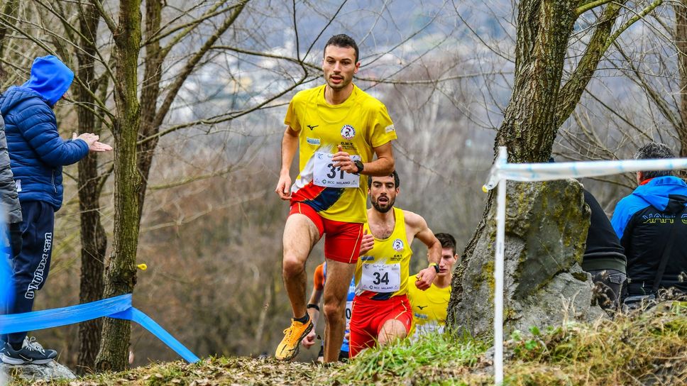 Samuele Medolago in azione nei Regionali per società: il suo successo nella 10 km ha firmato il titolo lombardo maschile dell’Atletica Valle Brembana